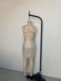 Women's Halter Neck Sequin Fashion Mini Dress
