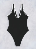 Women's Low Back Sexy Slim Fit One-Piece Swimsuit