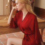 Women Bride/Bridesmaid Lace Wedding Robe