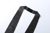 Women Autumn/Winter Sexy V Neck Backless Halter Neck Solid Jumpsuit
