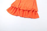 Women Autumn Sleeveless Halter Neck Tie-Up Backless Dress