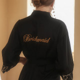 Women Bride/Bridesmaid Lace Wedding Robe