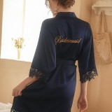 Women Bride/Bridesmaid Lace Wedding Robe