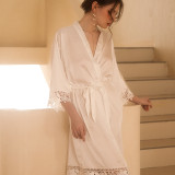 Women Bride/Bridesmaid Lace Wedding Robe