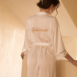 Women Bride/Bridesmaid Lace Wedding Robe