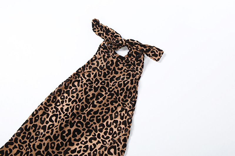 Printed Sleeveless Backless Jumpsuit for Autumn Casual Wear