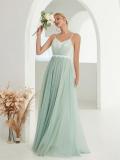 Mesh Lace Trim Contrast Strap Summer Elegant Evening Dress