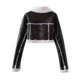 Winter Faux Fur Fleece Short Jacket
