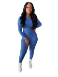 Women Solid Top and Pant Two-Piece Set