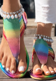 Women Rainbow Flip-Flop Sandals