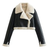 Winter Faux Fur Fleece Short Jacket