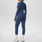 Tight-Fitting Drawstring Halter Neck Tank and Jogger Three-Piece Set