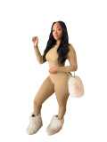 Women Solid Top and Pant Two-Piece Set