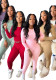 Women Solid Top and Pant Two-Piece Set