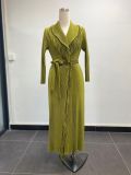 Fringe Chic Belted Coat African Plus Size Robe