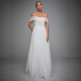 Low Back Sexy Summer Cocktail Party Evening Gown