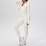 Tight-Fitting Drawstring Halter Neck Tank and Jogger Three-Piece Set