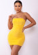 Sexy Strap Ruched Mesh Bodycon Mini Dress