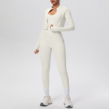 Tight-Fitting Drawstring Halter Neck Tank and Jogger Three-Piece Set