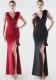 Plus Size Women Beaded and Floral One-Shoulder Ruffled Mermaid Evening Dress