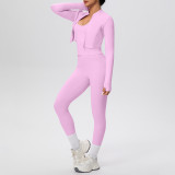 Tight-Fitting Drawstring Halter Neck Tank and Jogger Three-Piece Set