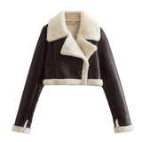 Winter Faux Fur Fleece Short Jacket