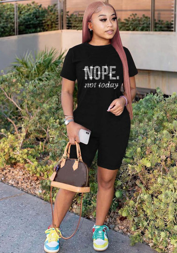 Casual Fashion Rhinestone Solid Color Jumpsuit