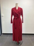 Fringe Chic Belted Coat African Plus Size Robe