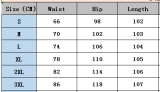 Women Washed Faux Two-Piece Hem Denim Pants