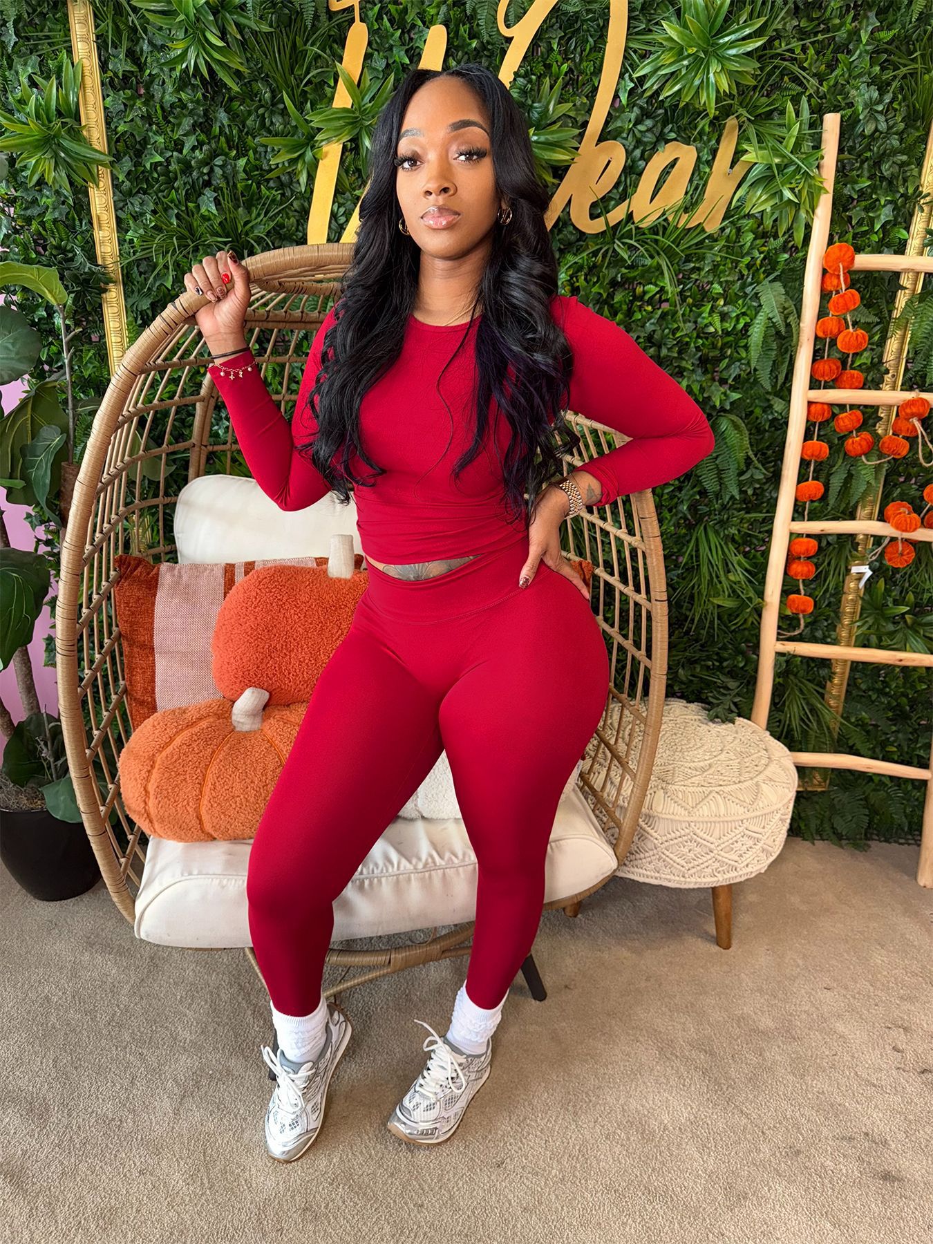 Women Solid Top and Pant Two-Piece Set