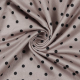 Women Printed Halter Neck Sexy Polka Dot Lace Bodycon Dress