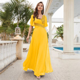 Chic Elegant V-Neck Formal Party Long Dress