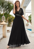 Chic Elegant V-Neck Formal Party Long Dress
