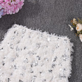 Spring/Summer Women Sexy Low-Waist Sequin & Furry Mini Skirt
