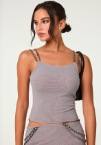 Spring/Summer Women Tank Top Sleeveless Sexy Fitted Outdoor Wear