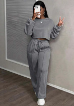 Women Casual Top and Pants Two-Piece Set