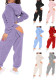 Women Long-Sleeved Hooded Jumpsuit