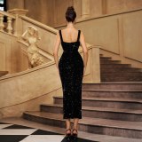 Women Off-Shoulder Formal Party Sequin Bodycon Dress