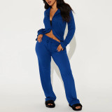Women's Autumn/Winter Long Sleeve Shirt & Pants Homewear Set