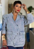 Irregular Design Denim Jacket