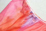 Women's Sexy Slim Fit Colorblock Printed Short Bodycon Dress