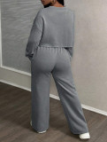 Women Casual Top and Pants Two-Piece Set