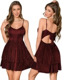 Sexy Strap Short Sequin Cocktail Party Mini Dress（Processing time need 3-6 days）