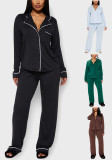 Women's Autumn/Winter Long Sleeve Shirt & Pants Homewear Set