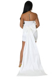 Women's Strapless Sexy Ruched Bodycon Evening Mini Dress
