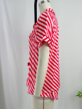 Women's Summer Short Sleeve Shorts Pajama Two-Piece Homewear Set