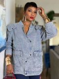 Irregular Design Denim Jacket
