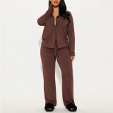 Women's Autumn/Winter Long Sleeve Shirt & Pants Homewear Set