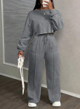 Women Casual Top and Pants Two-Piece Set