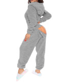 Women Long-Sleeved Hooded Jumpsuit